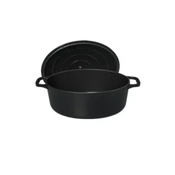 CHASSEUR Cocotte en Fonte Ovale 35 cm Noir Mat* Cocotte En Fonte