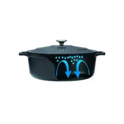 CHASSEUR Cocotte en Fonte Ovale 35 cm Noir Mat* Cocotte En Fonte