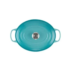 LE CREUSET Cocotte en fonte Ovale 31 cm Caraïbes Signature* Cocotte En Fonte