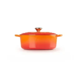 LE CREUSET Cocotte en fonte Ovale 40 cm Volcanique Signature* Cocotte En Fonte