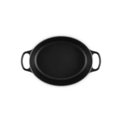 LE CREUSET Cocotte en fonte Ovale 27 cm Noir Mat Signature* Cocotte En Fonte