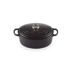 LE CREUSET Cocotte en fonte Ovale 33 cm Noir mat Signature* Cocotte En Fonte
