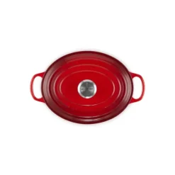 LE CREUSET Cocotte en Fonte Ovale Basse 27 cm Cerise Signature* Cocotte En Fonte