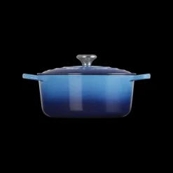 LE CREUSET Cocotte en Fonte Ronde 26 cm Azur Signature* Cocotte En Fonte