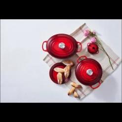 LE CREUSET Cocotte en Fonte Ronde 20 cm Cerise Signature* Cocotte En Fonte