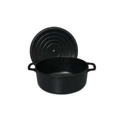 CHASSEUR Cocotte en Fonte Ronde 20 cm Noir Mat* Cocotte En Fonte