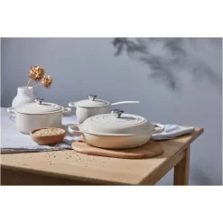 LE CREUSET Cocotte en fonte Ronde 22 cm Meringue Signature* Cocotte En Fonte