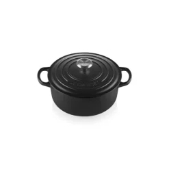 LE CREUSET Cocotte en Fonte Ronde 30 cm Noir mat Signature* Cocotte En Fonte