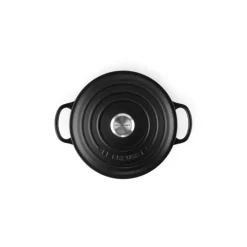 LE CREUSET Cocotte en Fonte Ronde 30 cm Noir mat Signature* Cocotte En Fonte