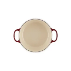 LE CREUSET Cocotte en Fonte Ronde 24 cm Garnet Bouton Doré Signature* Cocotte En Fonte