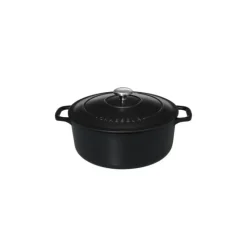 CHASSEUR Cocotte en Fonte Ronde 28 cm Noir Mat* Cocotte En Fonte