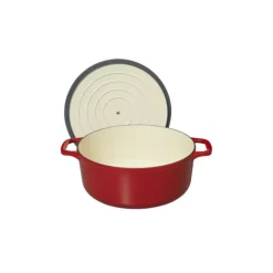 CHASSEUR Cocotte en Fonte Ronde 20 cm Rouge* Cocotte En Fonte