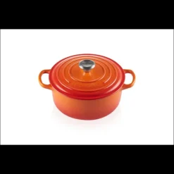 LE CREUSET Cocotte en Fonte Ronde 20 cm Volcanique Signature* Cocotte En Fonte