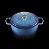 LE CREUSET Cocotte en Fonte Ronde 28 cm Signature Azur* Cocotte En Fonte