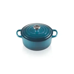 LE CREUSET Cocotte en Fonte Ronde 20 cm Deep Teal Signature* Cocotte En Fonte