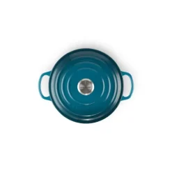 LE CREUSET Cocotte en Fonte Ronde 20 cm Deep Teal Signature* Cocotte En Fonte