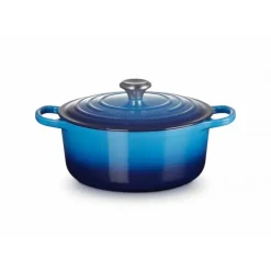 LE CREUSET Cocotte en fonte Ronde 24 cm Azur Signature* Cocotte En Fonte