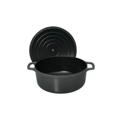 CHASSEUR Cocotte en Fonte Ronde 28 cm Caviar* Cocotte En Fonte