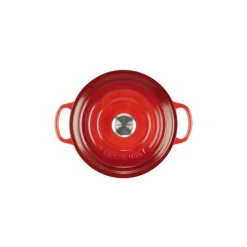 LE CREUSET Cocotte en Fonte Ronde 24 cm Cerise Signature* Cocotte En Fonte