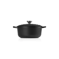 LE CREUSET Cocotte en Fonte Ronde 26 cm Noir mat Signature* Cocotte En Fonte