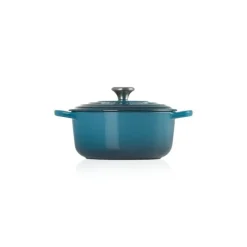 LE CREUSET Cocotte en fonte Ronde 24 cm Deep Teal Signature* Cocotte En Fonte
