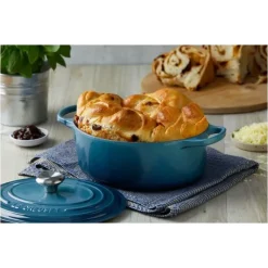 LE CREUSET Cocotte en fonte Ronde 24 cm Deep Teal Signature* Cocotte En Fonte