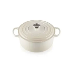LE CREUSET Cocotte en fonte Ronde 26 cm Meringue Signature* Cocotte En Fonte