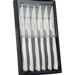 ARCOS Coffret 6 Couteaux à Steak 11 cm Lame Lisse Acier Inoxydable* Couverts