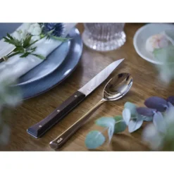 OPINEL Coffret 4 Couteaux de Table Frêne Sombre Facette* Couverts