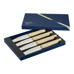 OPINEL Coffret 4 Couteaux de Table Olivier Facette* Couverts