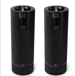 PEUGEOT Coffret 2 Moulins Electriques Sel & Poivre Noir Mat 15 cm* Moulin