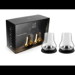PEUGEOT Coffret 2 Verres à Whisky + 2 Socles Rafraichissants* Verres