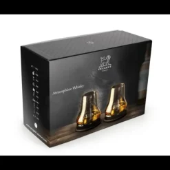 PEUGEOT Coffret 2 Verres à Whisky + 2 Socles Rafraichissants* Verres