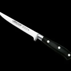 ARCOS Coffret Couteaux Spécial Jambon Riviera Noir (x3)* Affûtage Aiguiseur