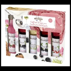 MONIN Coffret Dégustation Sirops pour Cocktails et Pétillants 5 x 5 cl* Jus, Sirops