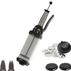 DE BUYER Coffret Le Tube Piston à Pâtisserie + Douilles et Kit Sablé* Ustensiles Pâtisserie