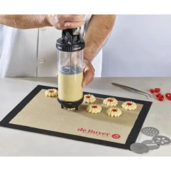 DE BUYER Coffret Le Tube Piston à Pâtisserie + Douilles et Kit Sablé* Ustensiles Pâtisserie