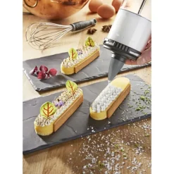 DE BUYER Coffret Le Tube Pro Piston à Pâtisserie + Recharges et Douilles* Ustensiles Pâtisserie