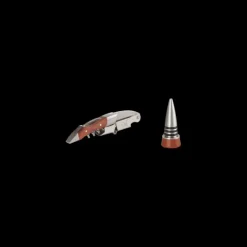 LE CREUSET Coffret Sommelier Double Levier en Bois et Bouchon* Accessoires Vin