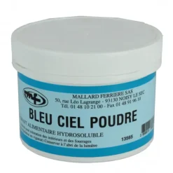 MALLARD FERRIERE Colorant alimentaire Bleu Ciel E133 Poudre Hydrosoluble 100g* Colorants Alimentaires