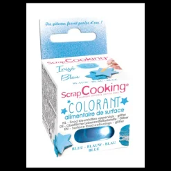 SCRAPCOOKING Colorant Alimentaire de Surface Irisé Bleu 5 g* Colorants Alimentaires