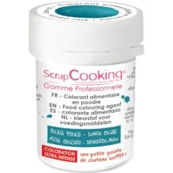 SCRAPCOOKING Colorant Alimentaire en Poudre Bleu 5g* Colorants Alimentaires