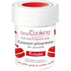 SCRAPCOOKING Colorant Alimentaire en Poudre Rouge 5g* Colorants Alimentaires