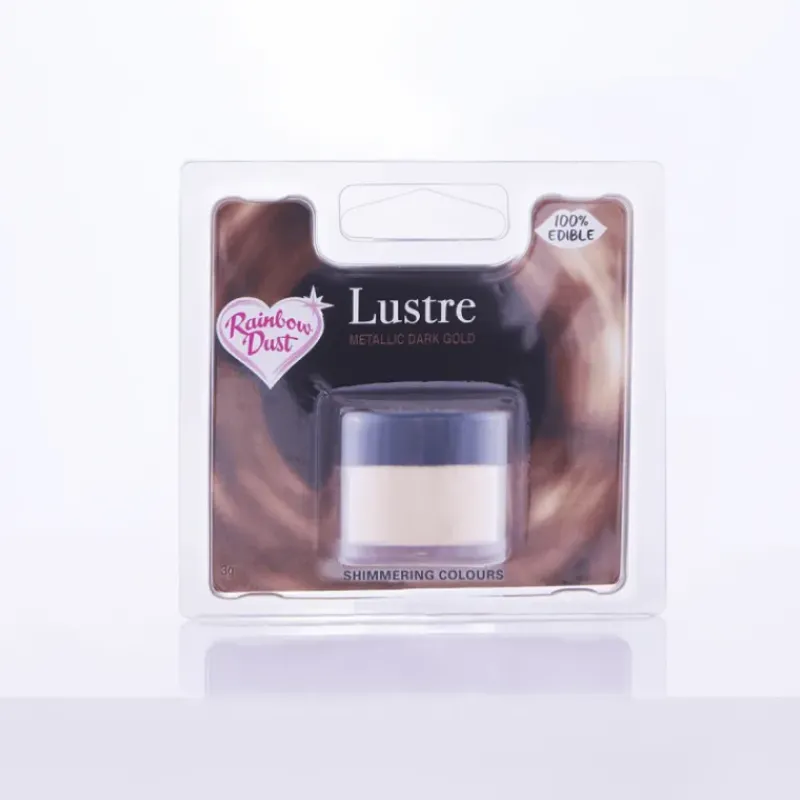 RAINBOW DUST Colorant Alimentaire en Poudre Or Mat 3 g* Colorants Alimentaires