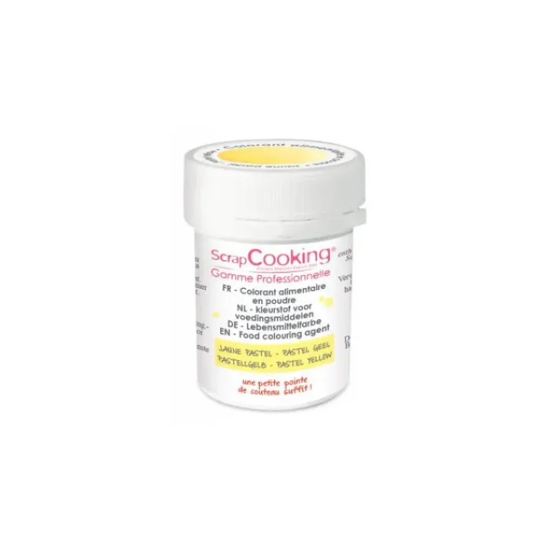 SCRAPCOOKING Colorant Alimentaire en Poudre Jaune Pastel 5g* Colorants Alimentaires