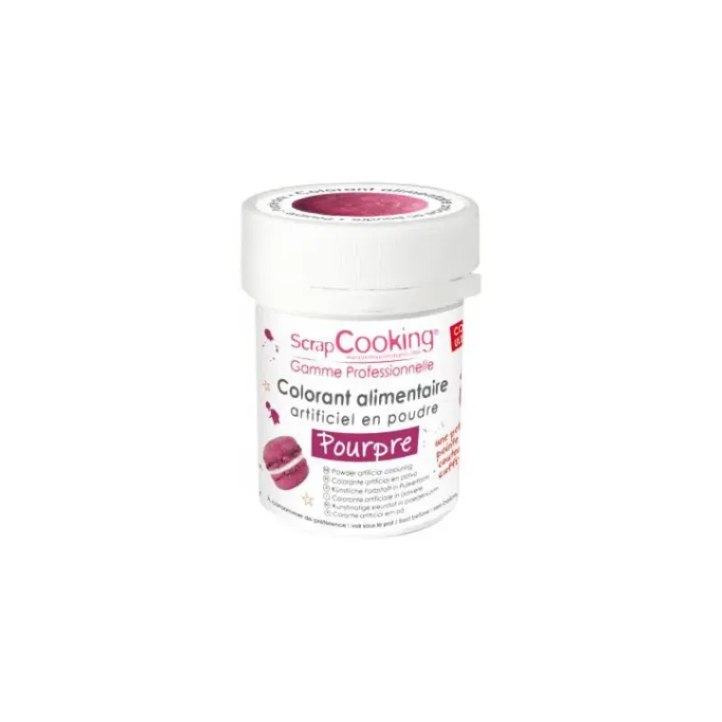 SCRAPCOOKING Colorant Alimentaire en Poudre Pourpre 5g* Colorants Alimentaires