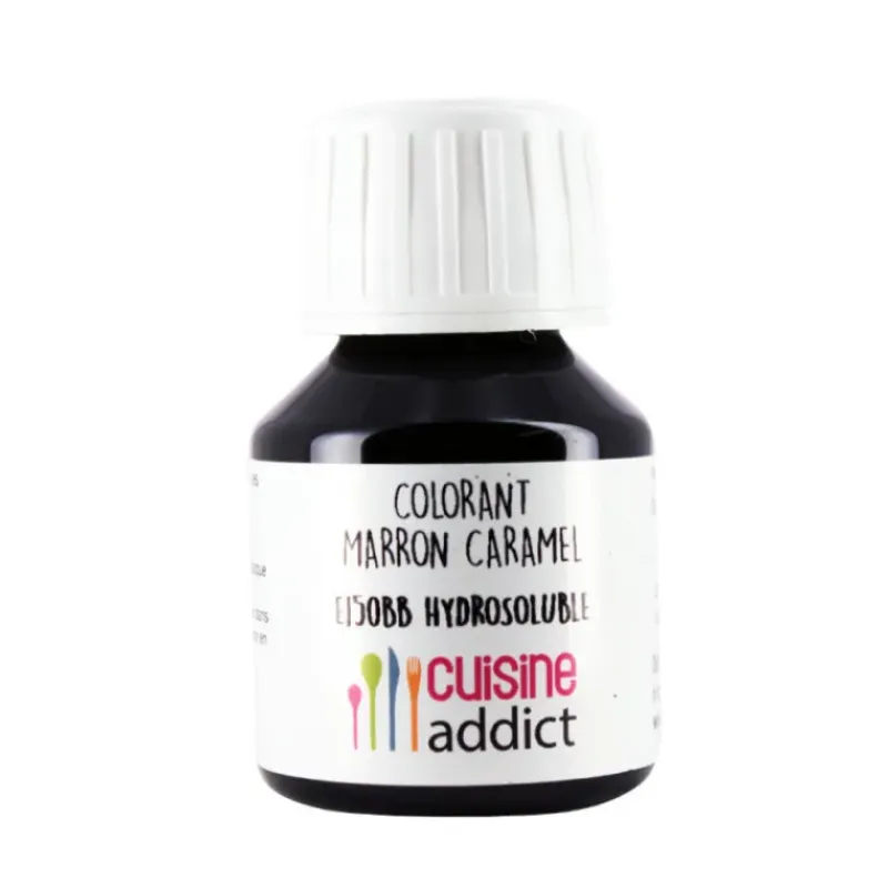 CUISINEADDICT Colorant Alimentaire Marron Caramel E150b Liquide 58 ml* Colorants Alimentaires