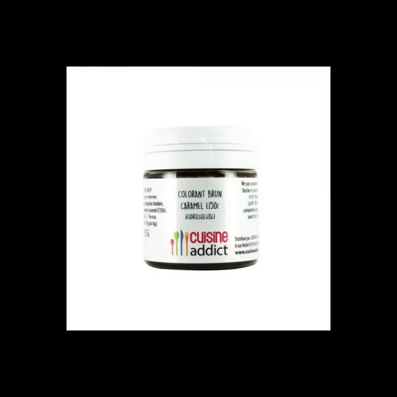 CUISINEADDICT Colorant alimentaire Marron Brun Caramel E150C 25g Poudre Hydrosoluble* Colorants Alimentaires
