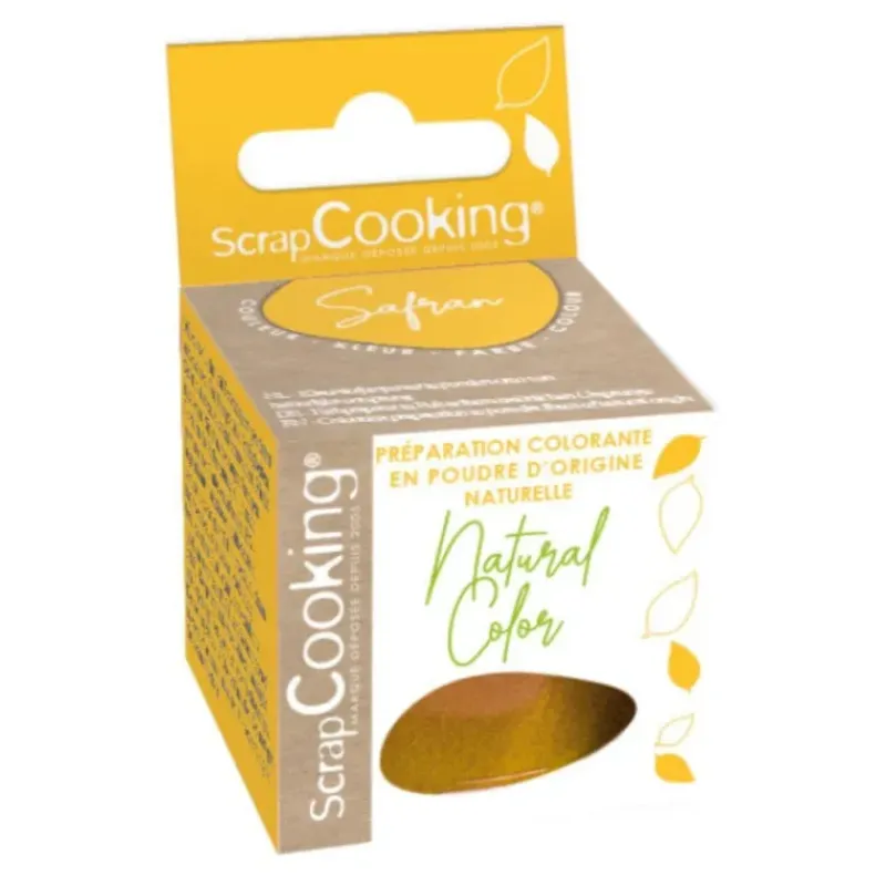 SCRAPCOOKING Colorant Alimentaire Naturel en Poudre Jaune 10g* Colorants Alimentaires
