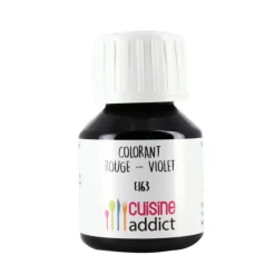 CUISINEADDICT Colorant Alimentaire Naturel Rouge Violet Anthocyane E163 Liquide 58 ml* Colorants Alimentaires